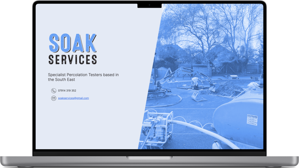 Project website rendered onto device